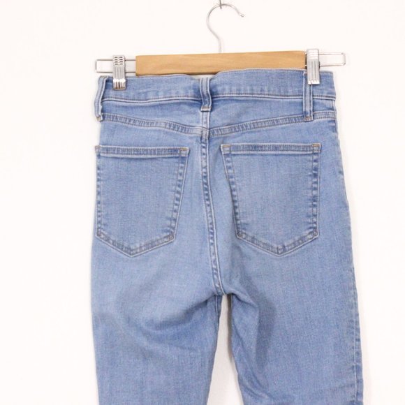 *Gap Blue Raw Hem Skinny High Rise Jeans - Picture 6 of 6